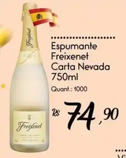 Giassi Supermercados Espumante Freixenet Carta Nevada oferta