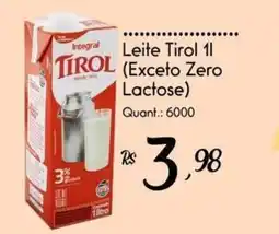 Giassi Supermercados Leite tirol 1l oferta