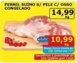 Mialich Supermercados Pernil suíno s/ pele c/ osso congelado oferta
