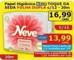 Mialich Supermercados Papel Higiênico Neve toque da seda folha dupla oferta