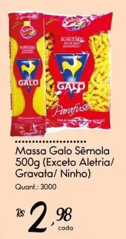 Giassi Supermercados Massa Galo Sêmola oferta