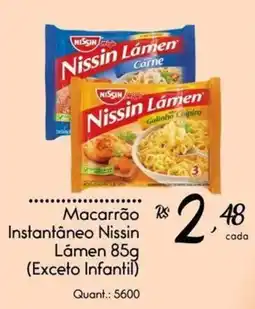 Giassi Supermercados Macarrão instantâneo nissin lámen oferta
