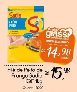 Giassi Supermercados Filé de peito de frango sadia oferta