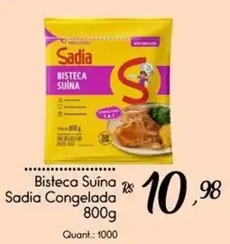Giassi Supermercados Bisteca Suina Sadia Congelada oferta
