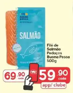 Supermercados Princesa Filé de Salmão Pedacos Buona Pesca oferta