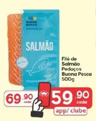 Filé de Salmão Pedacos Buona Pesca
