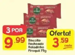 Supermercados Princesa Biscoito Recheado Roladinho Piraquê oferta