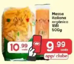 Supermercados Princesa Massa italiana orgânica oferta