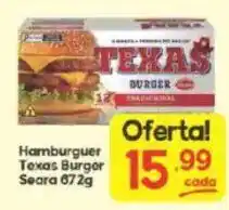 Supermercados Princesa Hamburguer Texas Burger oferta