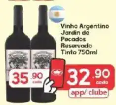 Supermercados Princesa Vinho Argentino Jardin da Pacoas Reservado Tinto oferta