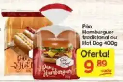 Supermercados Princesa Pão Hambúrguer tradicional ou Hot Dog oferta