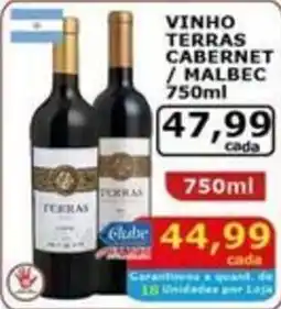 Mialich Supermercados vinho terras cabernet / malbec oferta
