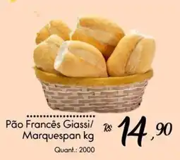 Giassi Supermercados Pão Francês Giassi/ Marquespan oferta