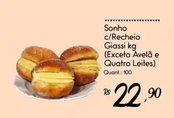 Sonho c/Recheio Giassi kg