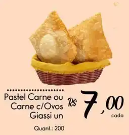 Giassi Supermercados Pastel Carne ou Carne c/Ovos Giassi un oferta