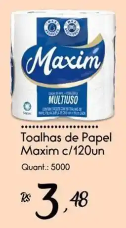 Giassi Supermercados Toalhas de papel maxim c/120un oferta