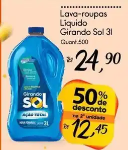 Giassi Supermercados Lava-roupas Líquido Girando Sol oferta