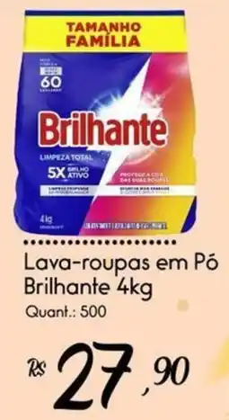 Giassi Supermercados Lava-roupas em Pó Brilhante 4kg oferta