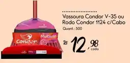 Giassi Supermercados Vassoura Condor V-35 ou Rodo Condor 1124 c/Cabo oferta