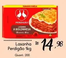 Giassi Supermercados Lasanha perdigão à bolonhesa oferta