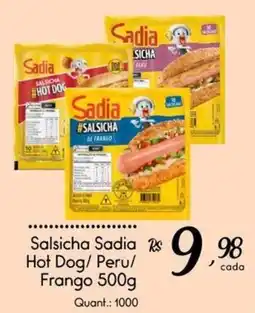 Giassi Supermercados Salsicha Sadia Hot Dog/ Peru/ Frango oferta