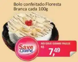 Supermercados Savegnago Bolo confeitado Floresta Branca oferta