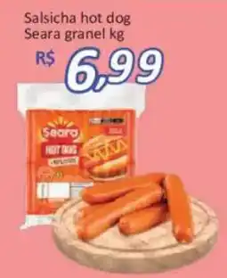 Supermercados Savegnago Salsicha hot dog Seara granel kg oferta