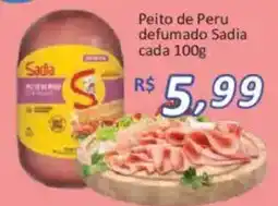 Supermercados Savegnago Peito de Peru defumado Sadia oferta