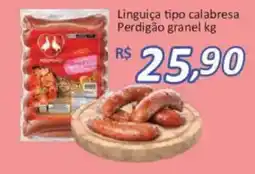 Supermercados Savegnago Linguiça tipo calabresa Perdigão granel kg oferta