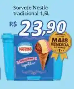 Supermercados Savegnago Sorvete Nestlé tradicional oferta