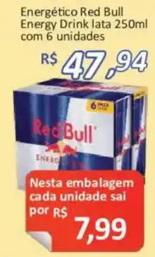 Supermercados Savegnago Energético red bull oferta