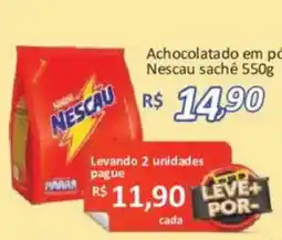 Supermercados Savegnago Achocolatado em pó nescau sachê oferta