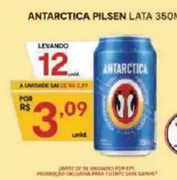Supermercados Savegnago Antarctica pilsen lata oferta