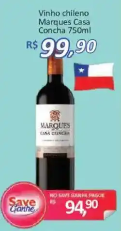 Supermercados Savegnago Vinho chileno Marques Casa Concha oferta