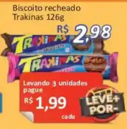 Supermercados Savegnago Biscoito recheado Trakinas oferta