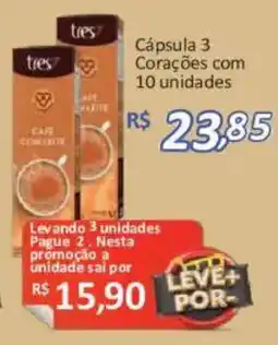 Supermercados Savegnago Cápsula 3 Corações oferta