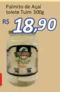 Supermercados Savegnago Palmito de Açaí tolete Tuim oferta