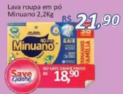 Supermercados Savegnago Lava roupa em pó Minuano oferta