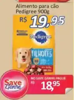 Supermercados Savegnago Alimento para cão Pedigree 900g oferta
