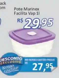 Supermercados Savegnago Pote Marinex Facilita Vap 1l oferta