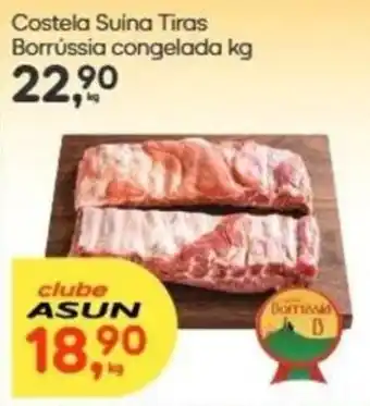 Costela Suina Tiras Borrússia congelada