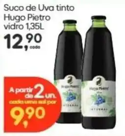 Asun Suco de Uva tinto Hugo Pietro vidro oferta