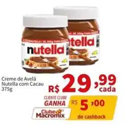 Macromix Atacado Creme de Avelã Nutella com Cacau oferta