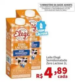 Macromix Atacado Leite elegê semidesnatado zero lactose oferta