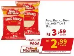 Macromix Atacado Arroz branco num instante tipo 1 oferta