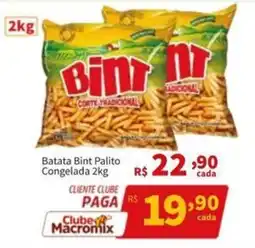 Macromix Atacado Batata bint palito congelada oferta