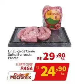 Macromix Atacado Linguiça de Carne Suina Borrússia Pacote oferta