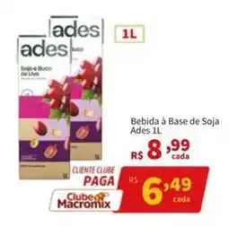 Macromix Atacado Bebida à Base de Soja Ades oferta