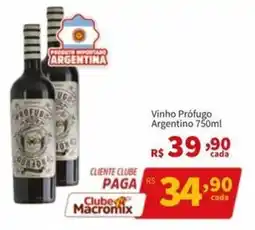 Macromix Atacado Vinho Prófugo Argentino oferta