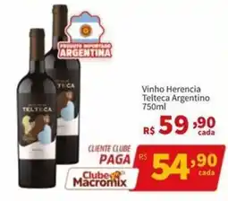 Macromix Atacado vinho herencia telteca argentino oferta
